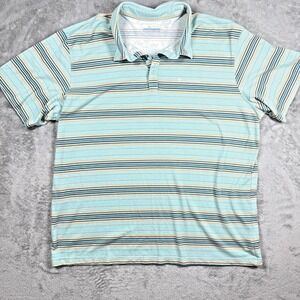 Columbia Golf Omni-Wick Polo Shirt Men's XL Striped Short‎ Sleeves PFG
